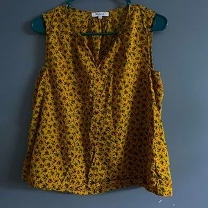 Madewell, gauzy floral summer top, size small